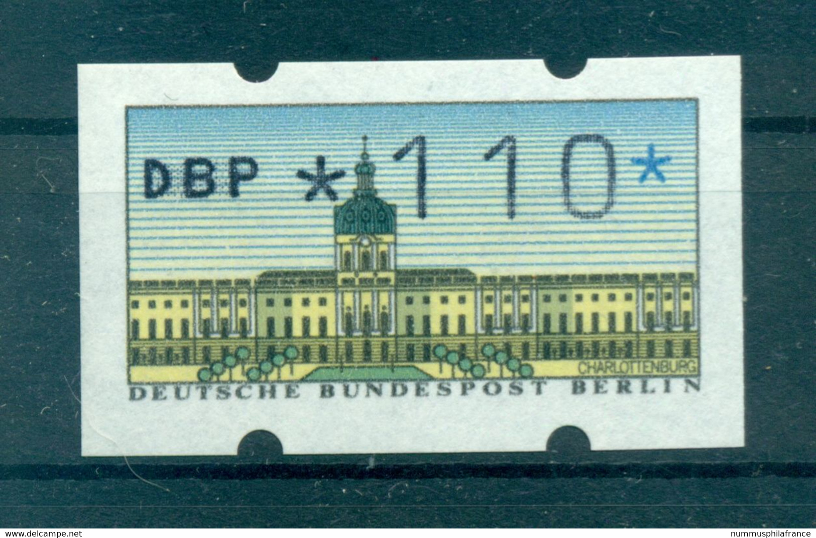 Berlin Ouest  1987 - Michel N. 1 - Timbre De Distributeur 110 Pf. (Y & T N. 1) - Macchine Per Obliterare (EMA)