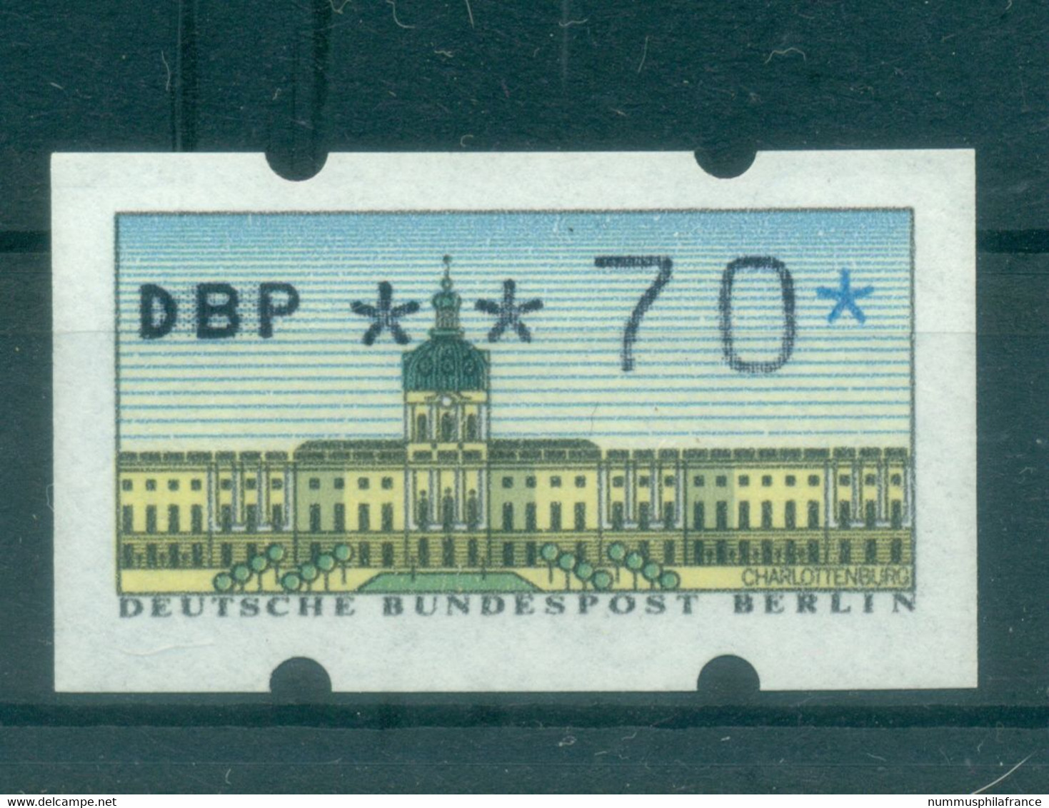 Berlin Ouest  1987 - Michel N. 1 - Timbre De Distributeur 70 Pf. (Y & T N. 1) - Macchine Per Obliterare (EMA)