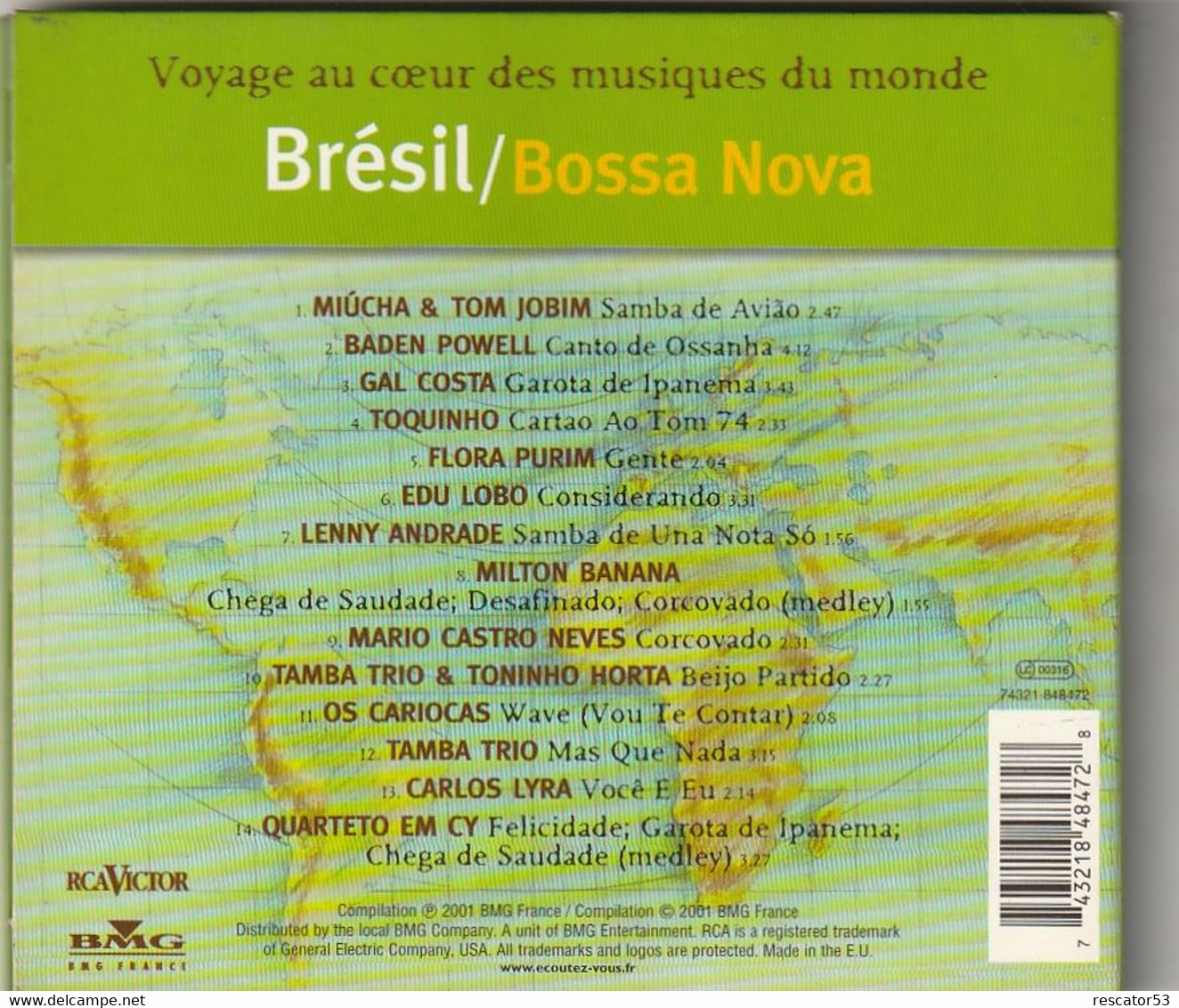 CD GeoWorld Brésil Bossa Nova - Música Del Mundo