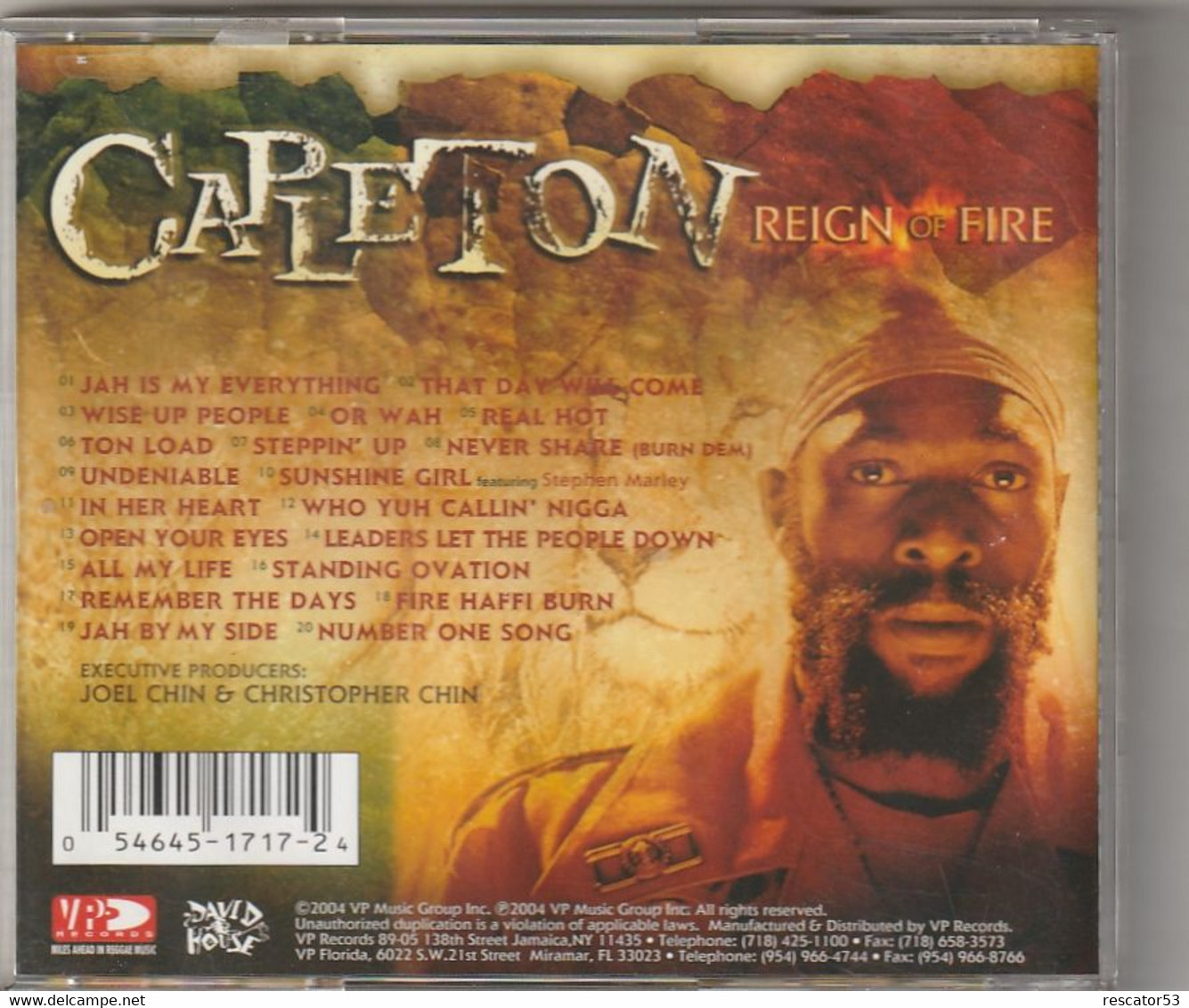 CD Capleton Reign Of Fire - Reggae