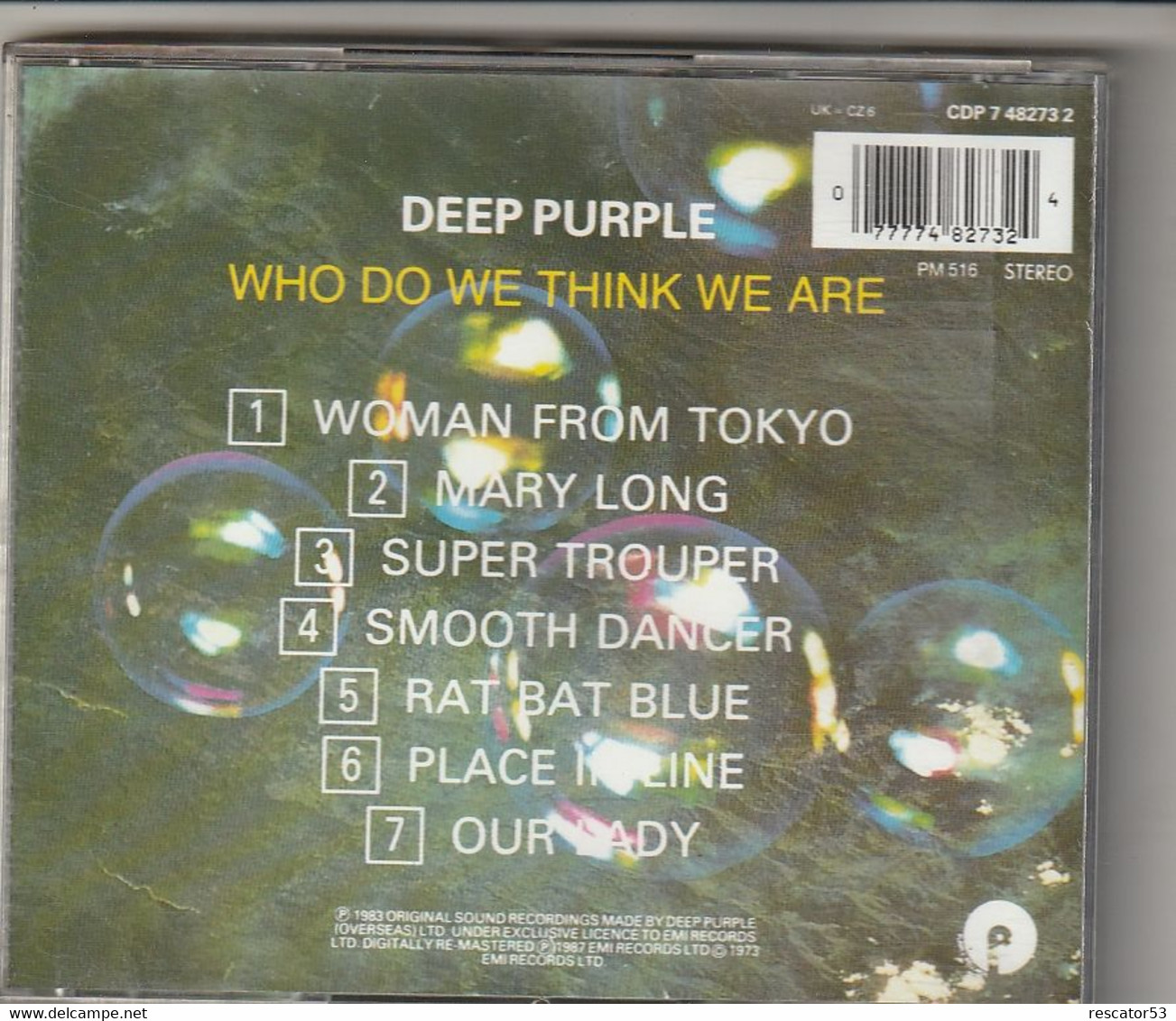 CD Deep Purple Who Do We Think We Are - Hard Rock & Metal