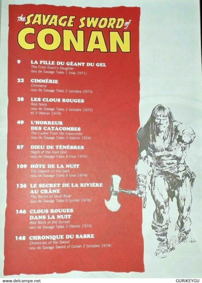 The Savage Sword Of Conan Le Barbare N 1 Des Pulps Aux Comics 160 Pages Cartonné - Mon Journal