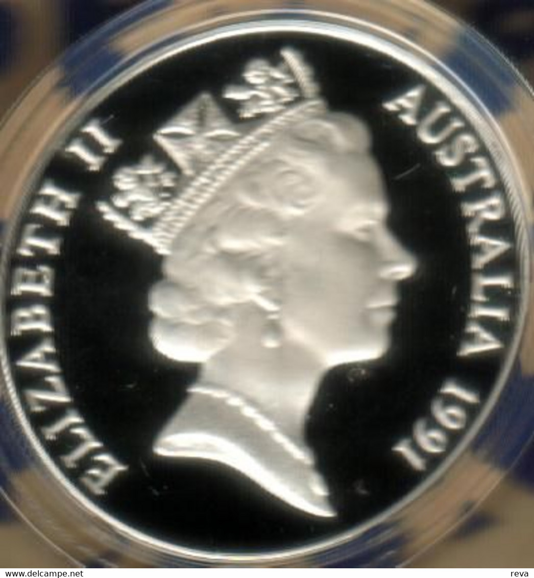 AUSTRALIA $10 STATE SERIES TASMANIA 1991 SILVER UNC KM153 READ DESCRIPTION CAREFULLY !!! - 10 Dollars