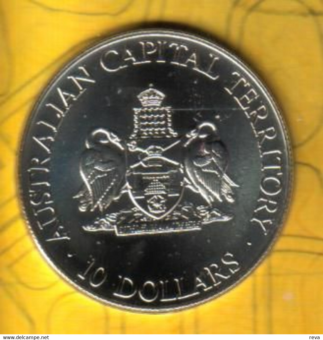 AUSTRALIA $10 STATE SERIES AUSTRALIAN CAPITAL TERRITORY 1993 SILVER UNC KM210 READ DESCRIPTION CAREFULLY !!! - 10 Dollars