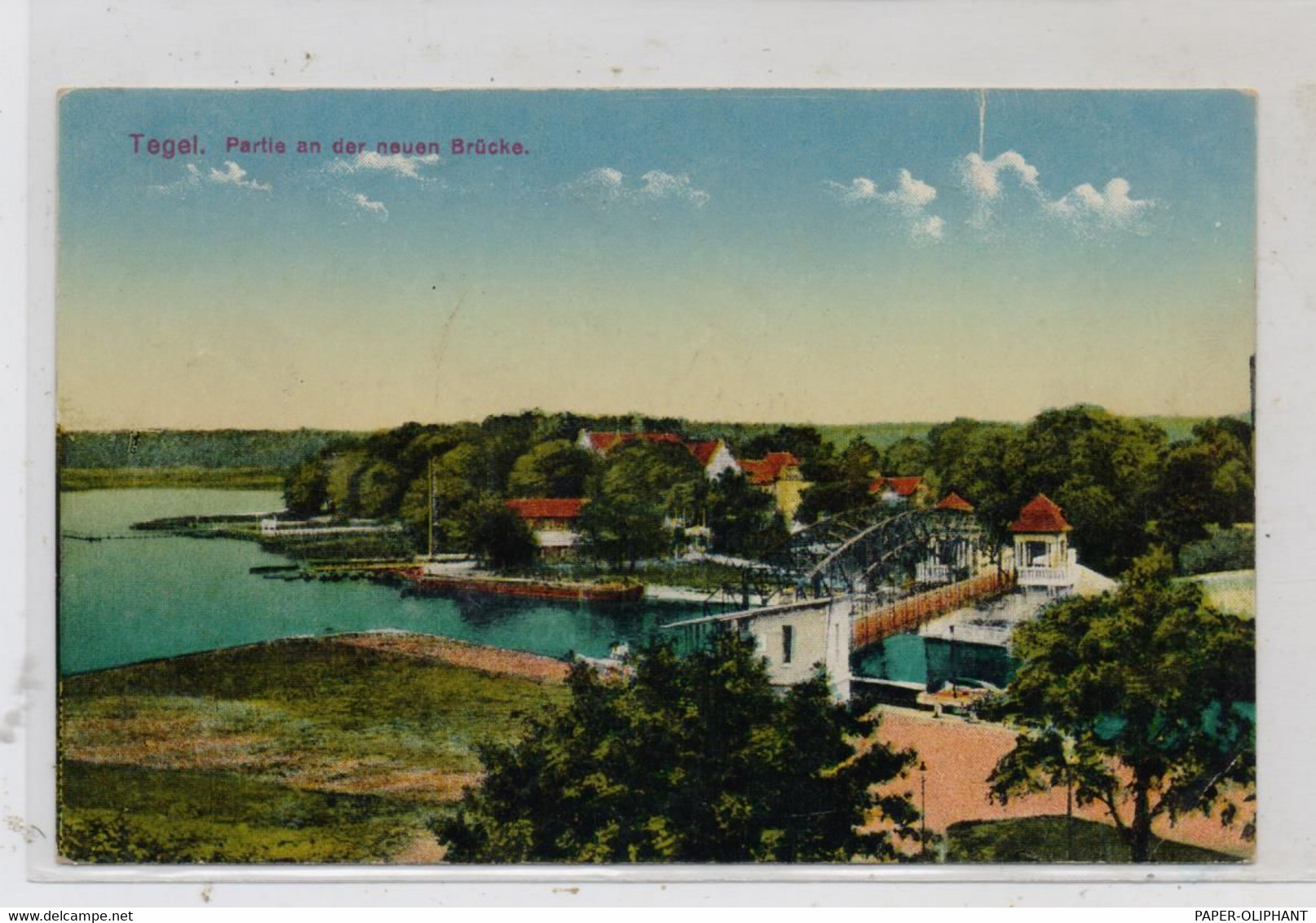 1000 BERLIN - TEGEL, Partie An Der Neuen Brücke, Verlag Max O'Brien - Tegel