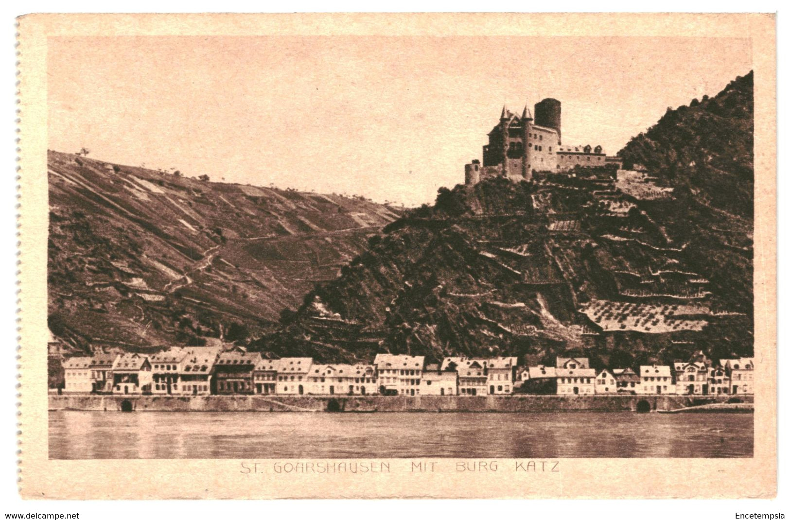 CPA Carte Postale Germany-Sankt Goarshausen Mit Burg Katz  -VM41578 - Rheine