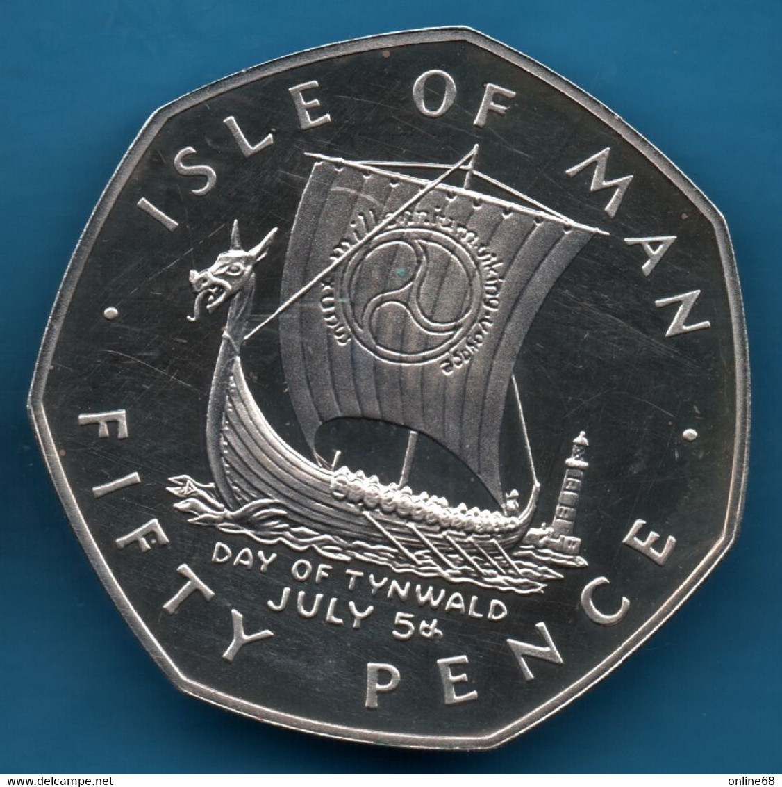 ISLE OF MAN 50 PENCE 1979 D KM# 51a DAY OF TYNWALD  Silver Proof  .925 Argent - Île De  Man