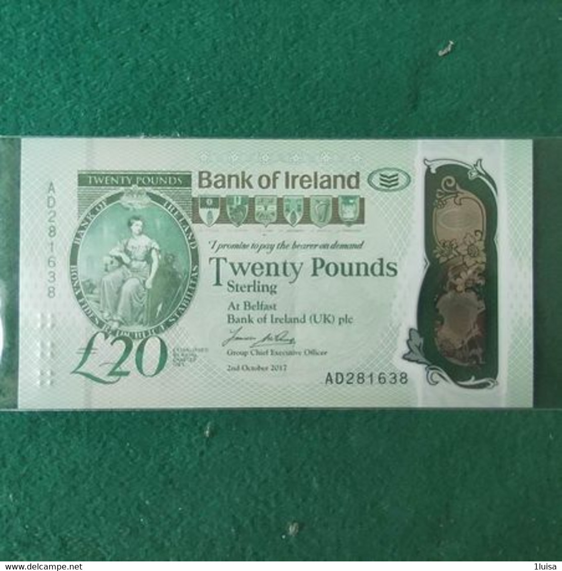 IRLANDA 20 POUNDS 2017 - Irland