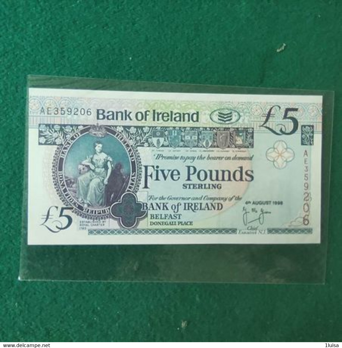 IRLANDA 5 POUNDS 1998 - Ireland