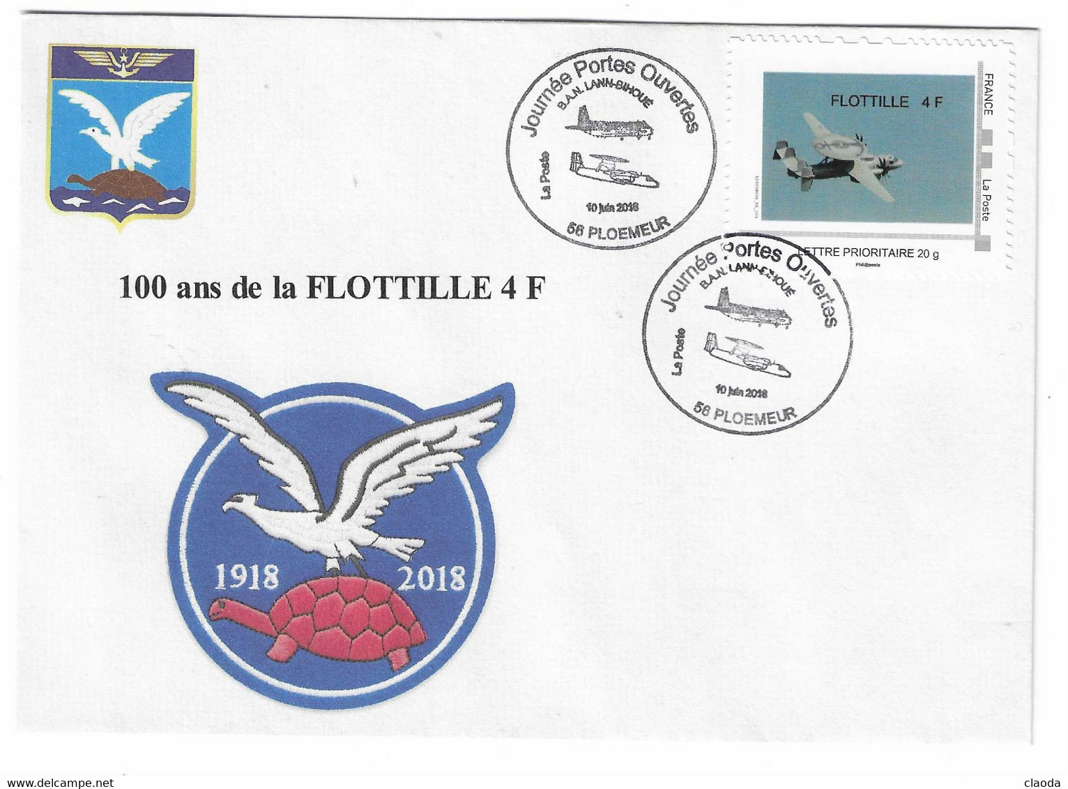 9 T - TORTUE - AERONAVALE - FLOTTILLE 4 F - JPO BASE LANN-BIHOUÉ - TPAM  FLOTTILLE 4 F - Tartarughe