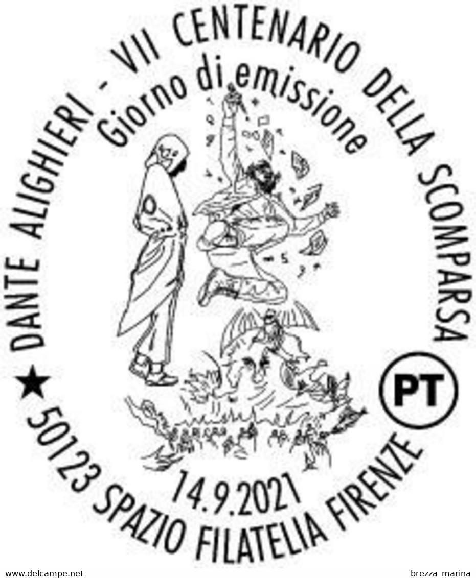 Nuovo - MNH - ITALIA - 2021 - 700 Anni Della Morte Di Dante Alighieri – Paradiso - B - Alfanumerico - 2021-...: Ungebraucht