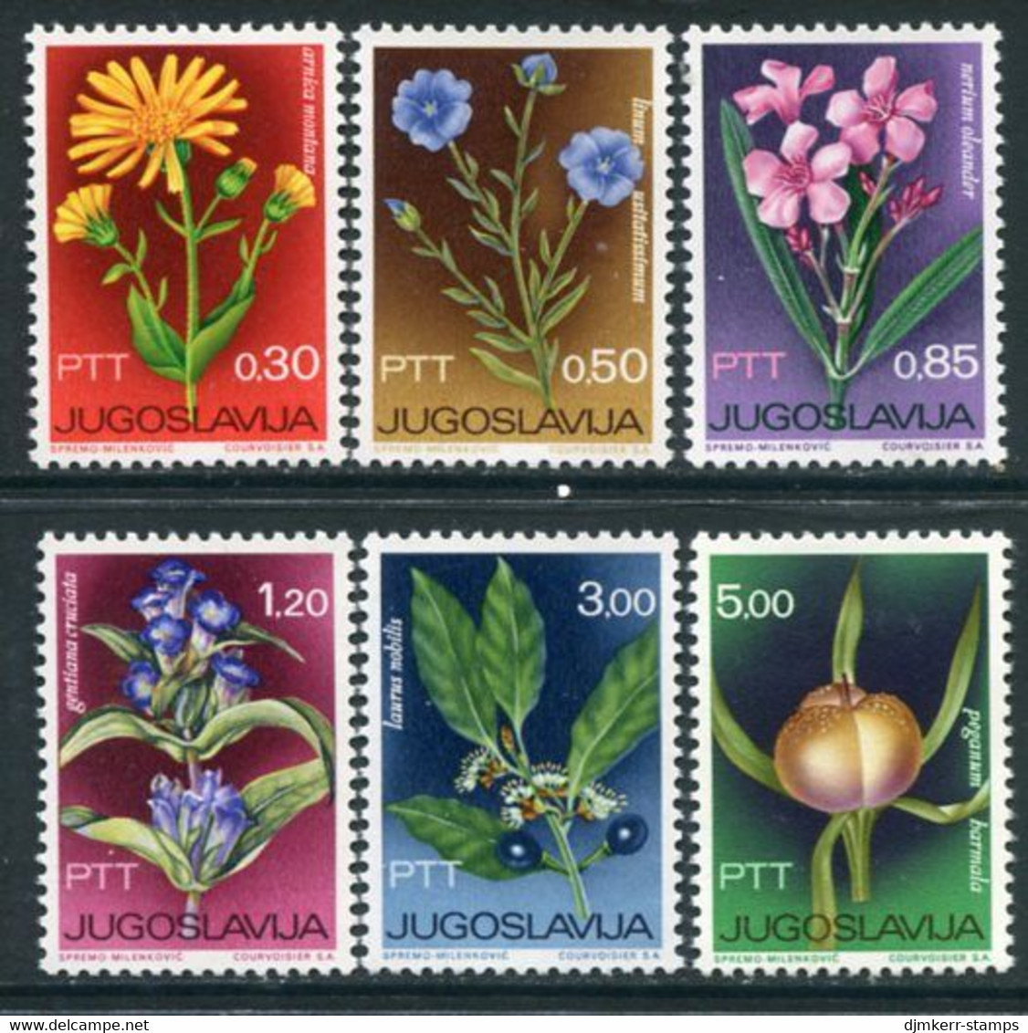 YUGOSLAVIA 1967 Flowers VII MNH / **.  Michel 1200-05 - Nuovi