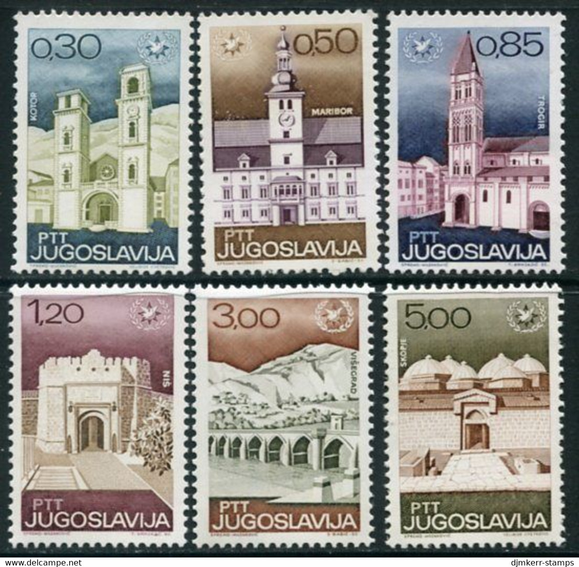 YUGOSLAVIA 1967 International Tourism Year MNH / **.  Michel 1222-27 - Nuevos