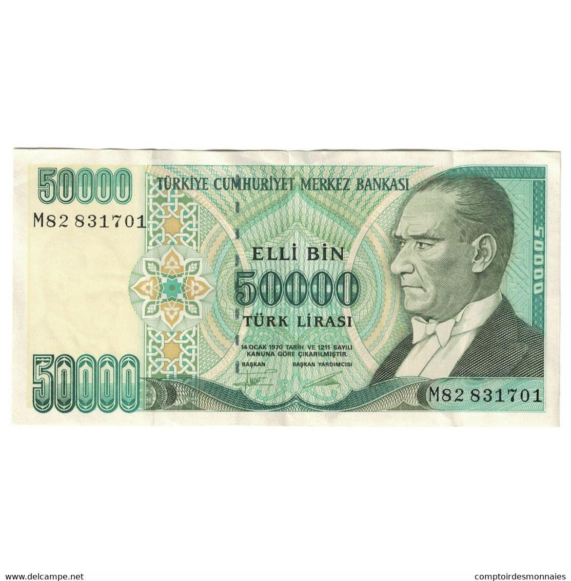 Billet, Turquie, 50,000 Lira, 1995, KM:204, SUP+ - Turkey