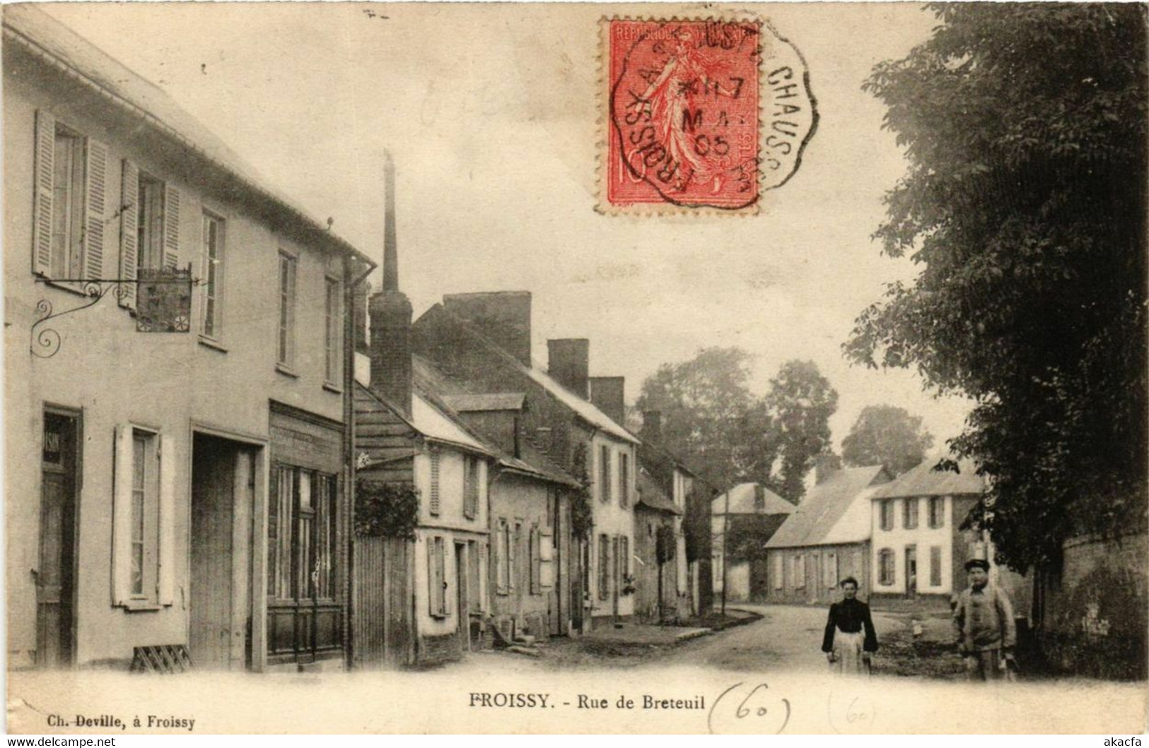 CPA FROISSY Rue De BRETEUIL (377113) - Froissy