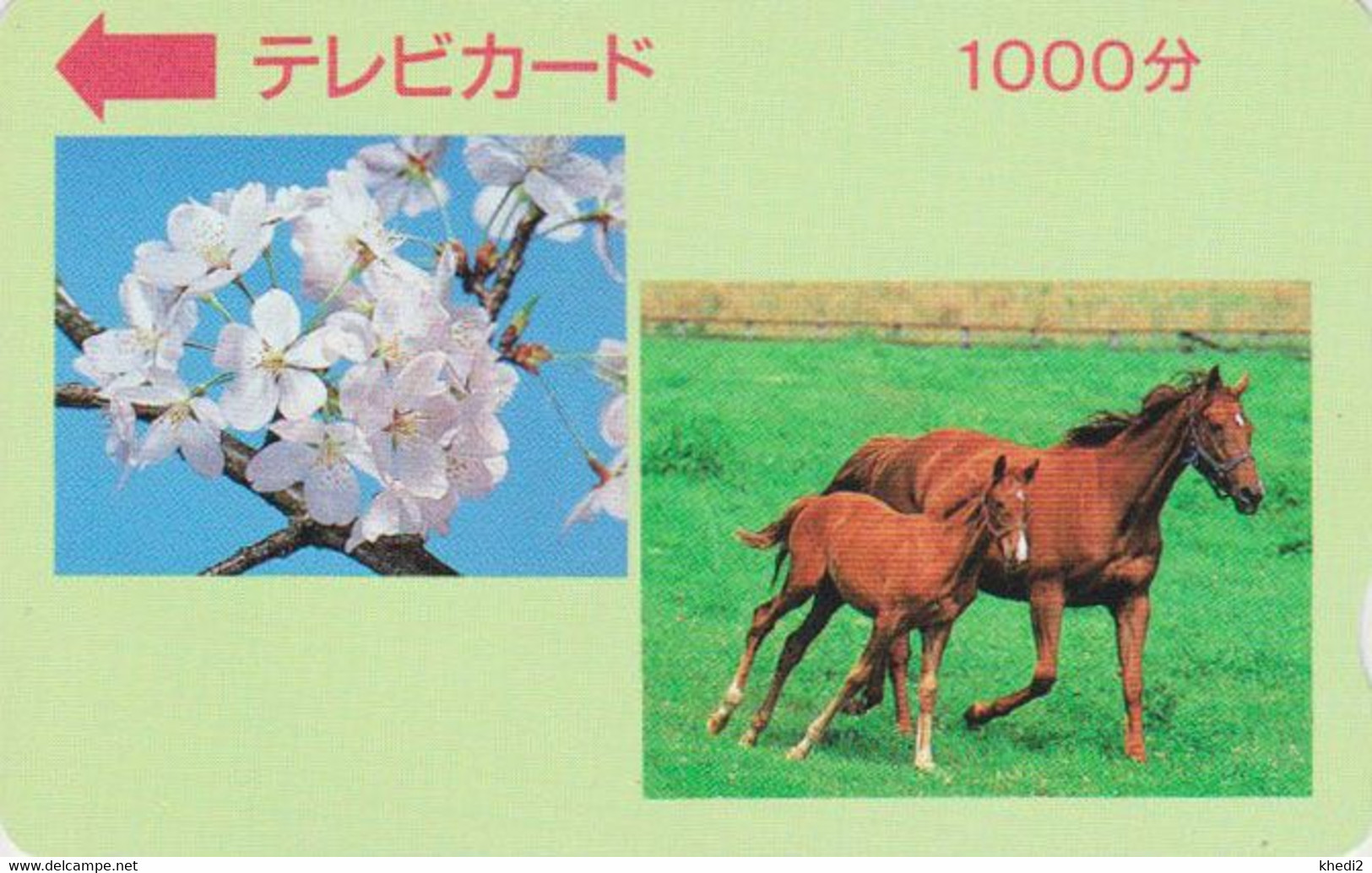 RARE Carte Prépayée JAPON - ANIMAL - CHEVAL  - HORSE JAPAN Prepaid TV Television Card - BE 353 - Pferde