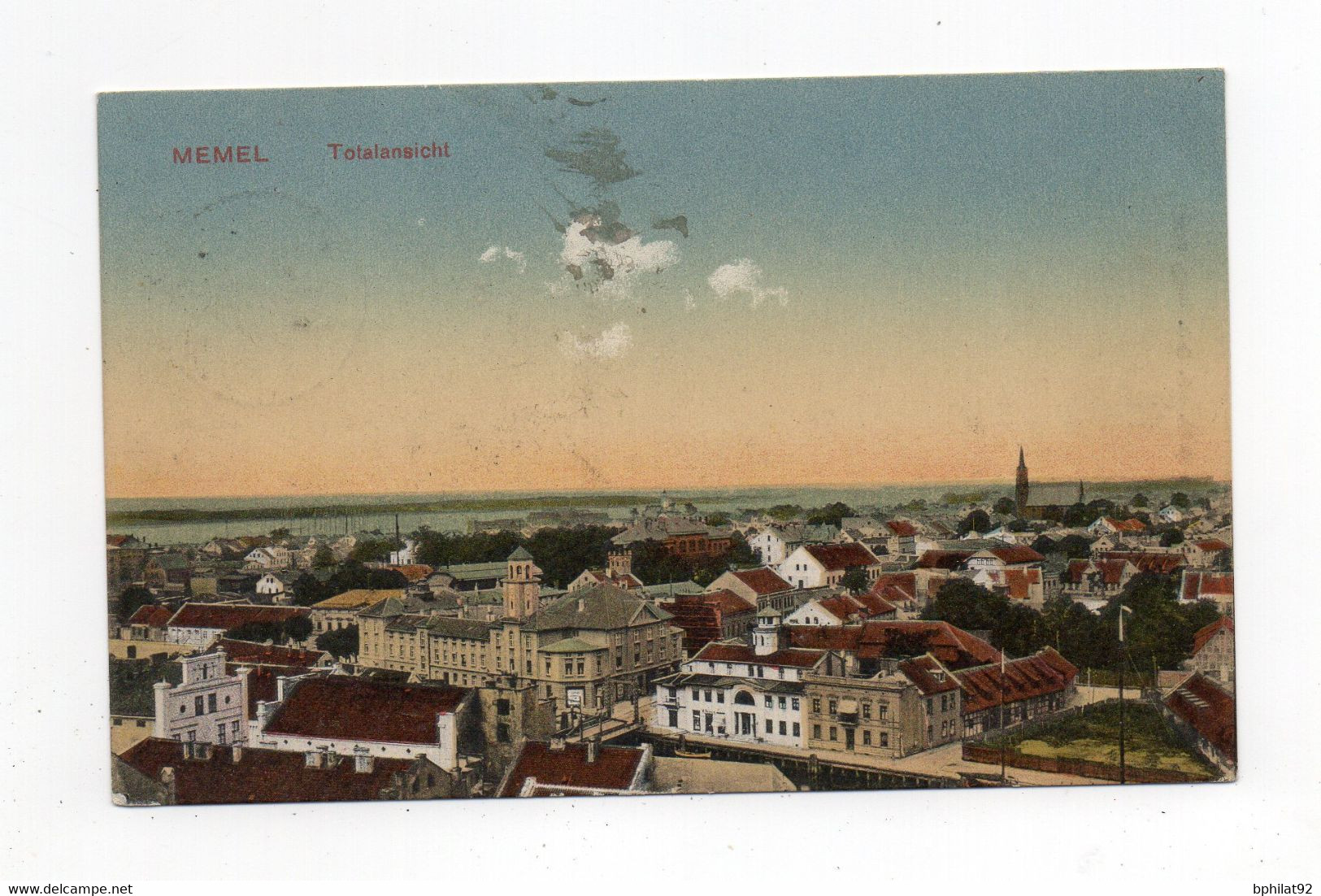 !!! MEMEL, CARTE DE 1912 EN FRANCHISE - Storia Postale