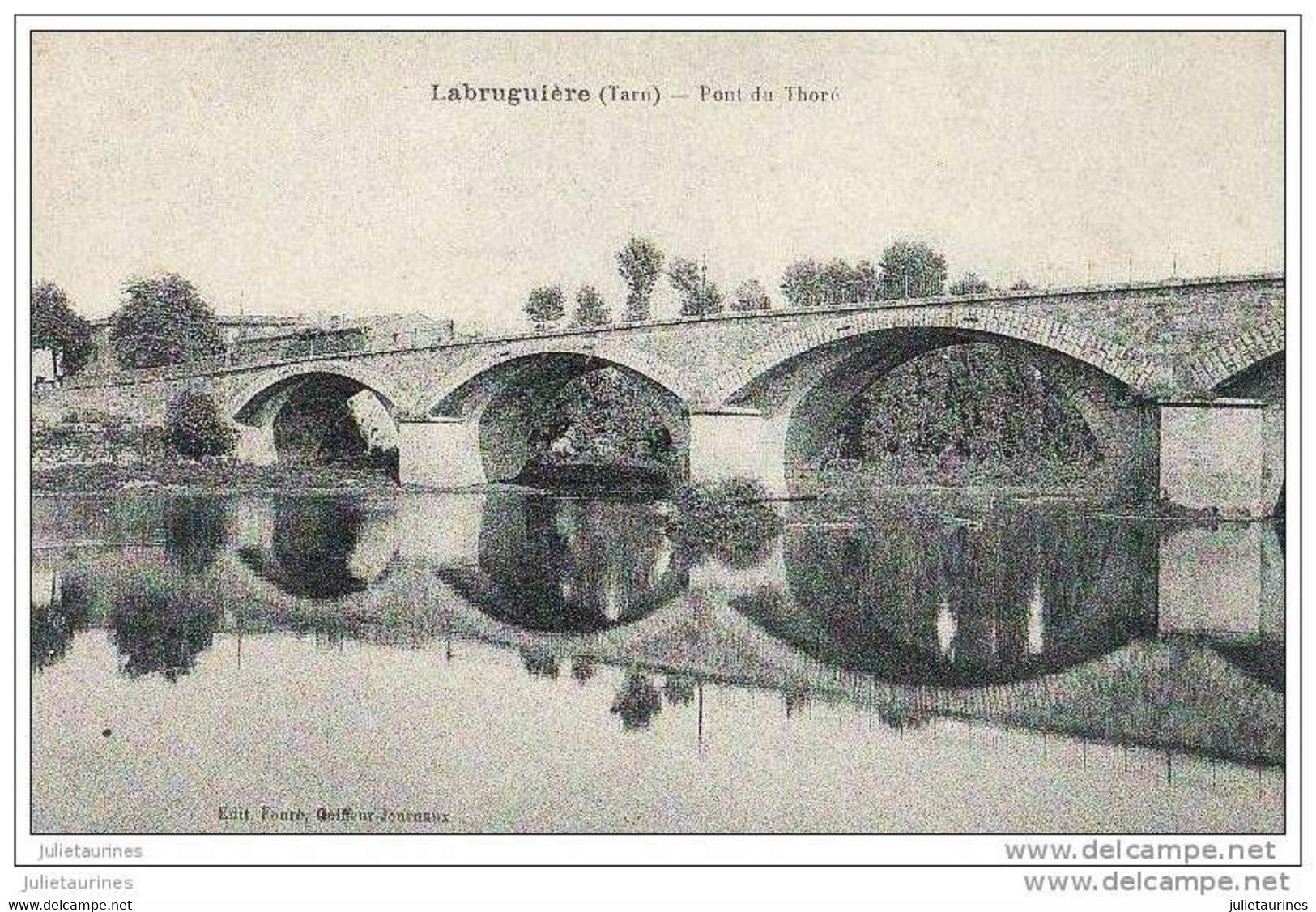 81 LABRUGUIERE TARN PONT DU THORE.CPA BON ETAT - Labruguière