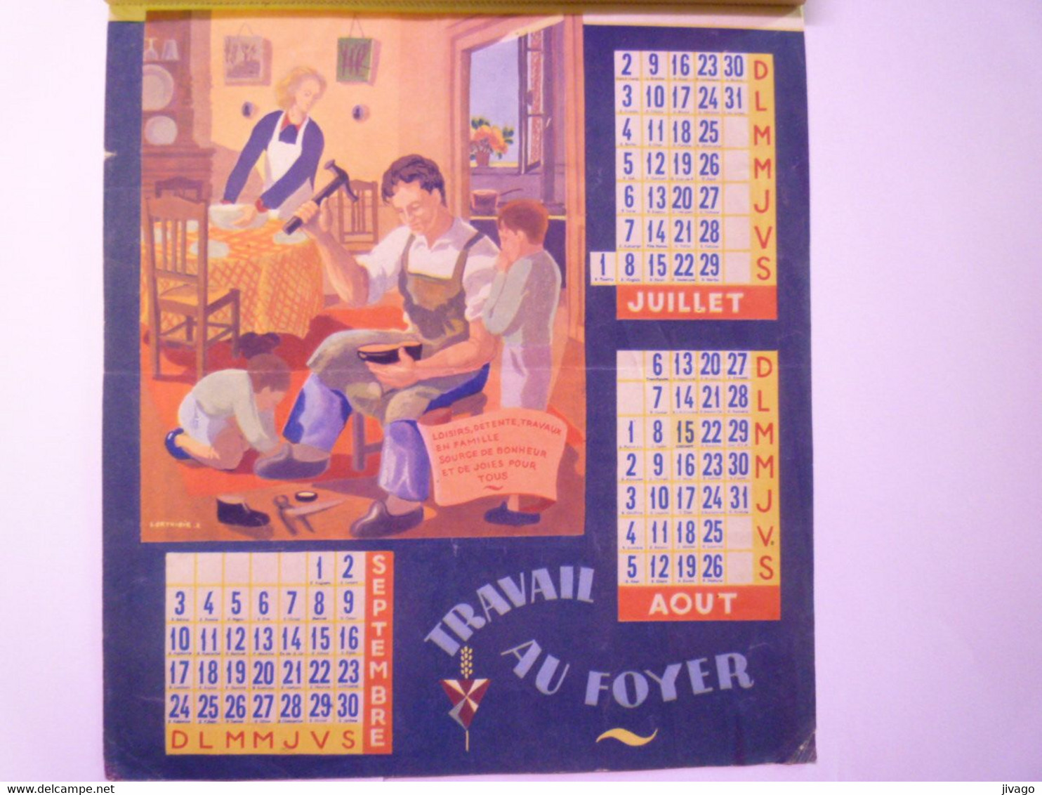 2021 - 4032  CALENDRIER  1944  XXX - Grand Format : 1941-60