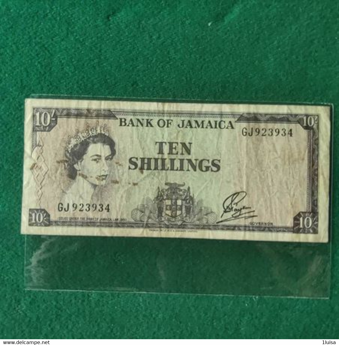 GIAMAICA 10 SCHILLINGS 1960 - Jamaique