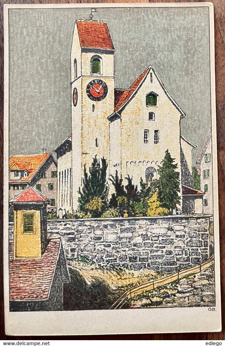 AK:  RÜTI - KIRCHE IN RÜTI 1929... SCHÖNE ! - Rüti