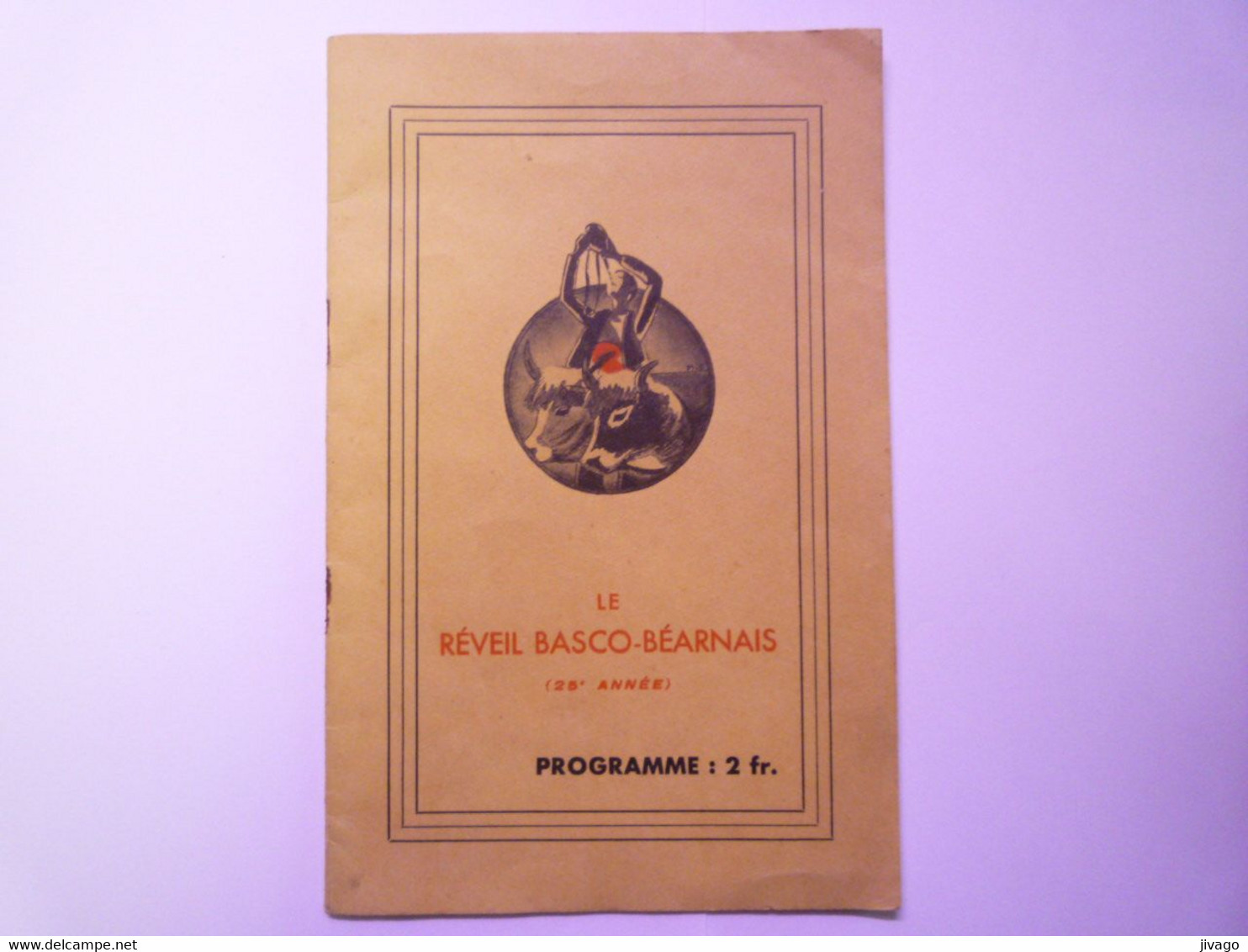 2021 - 4046  " Le REVEIL BASCO-BEARNAIS "  (Association Parisienne)  PROGRAMME De La Gde FÊTE Annuelle  1935   XXX - Non Classés
