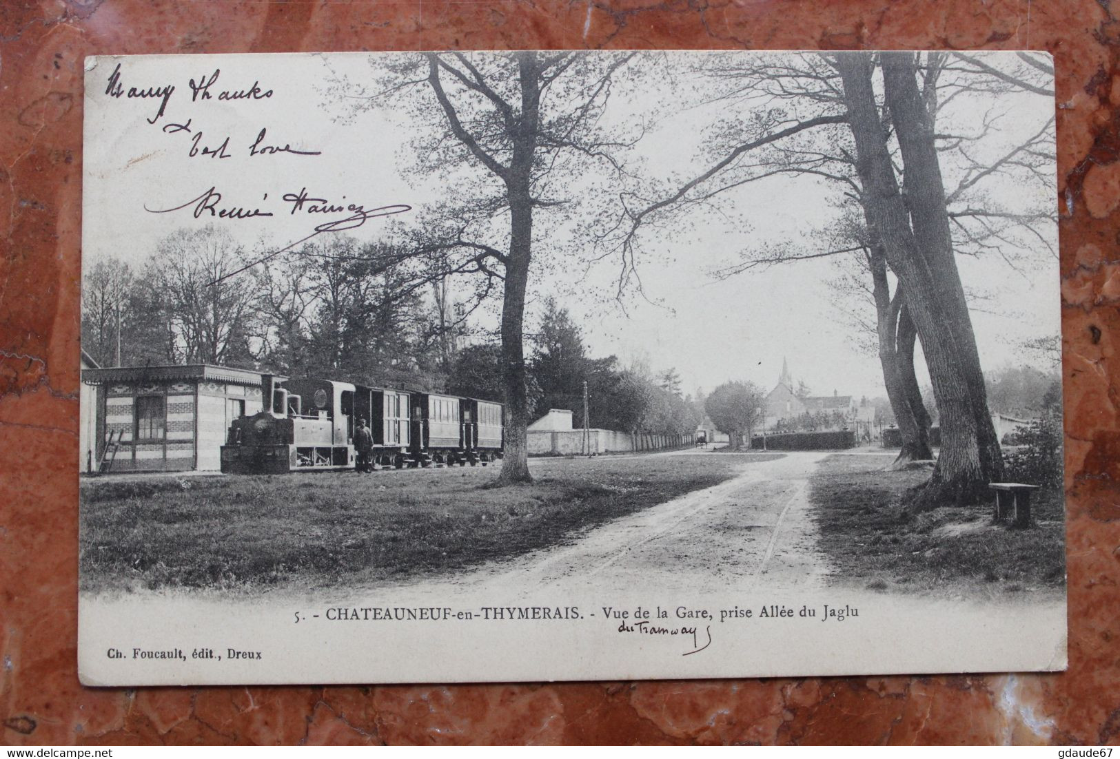 CHÂTEAUNEUF-EN-THYMERAIS (28) - VUE DE LA GARE, PRISE ALLEE DU JAGLU - Châteauneuf