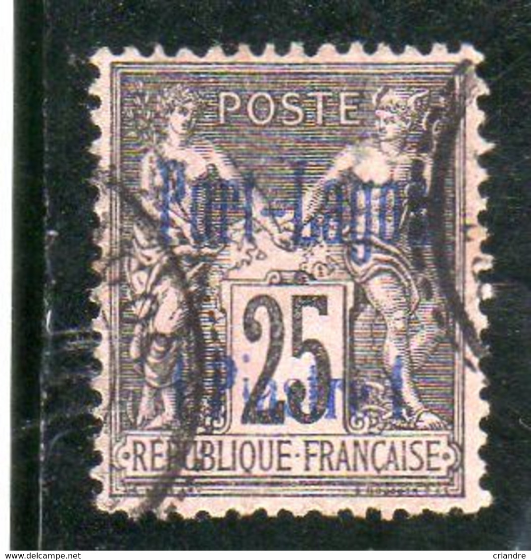 France Colonies: Port Lagos Année 1893 N°4 Oblitéré - Used Stamps