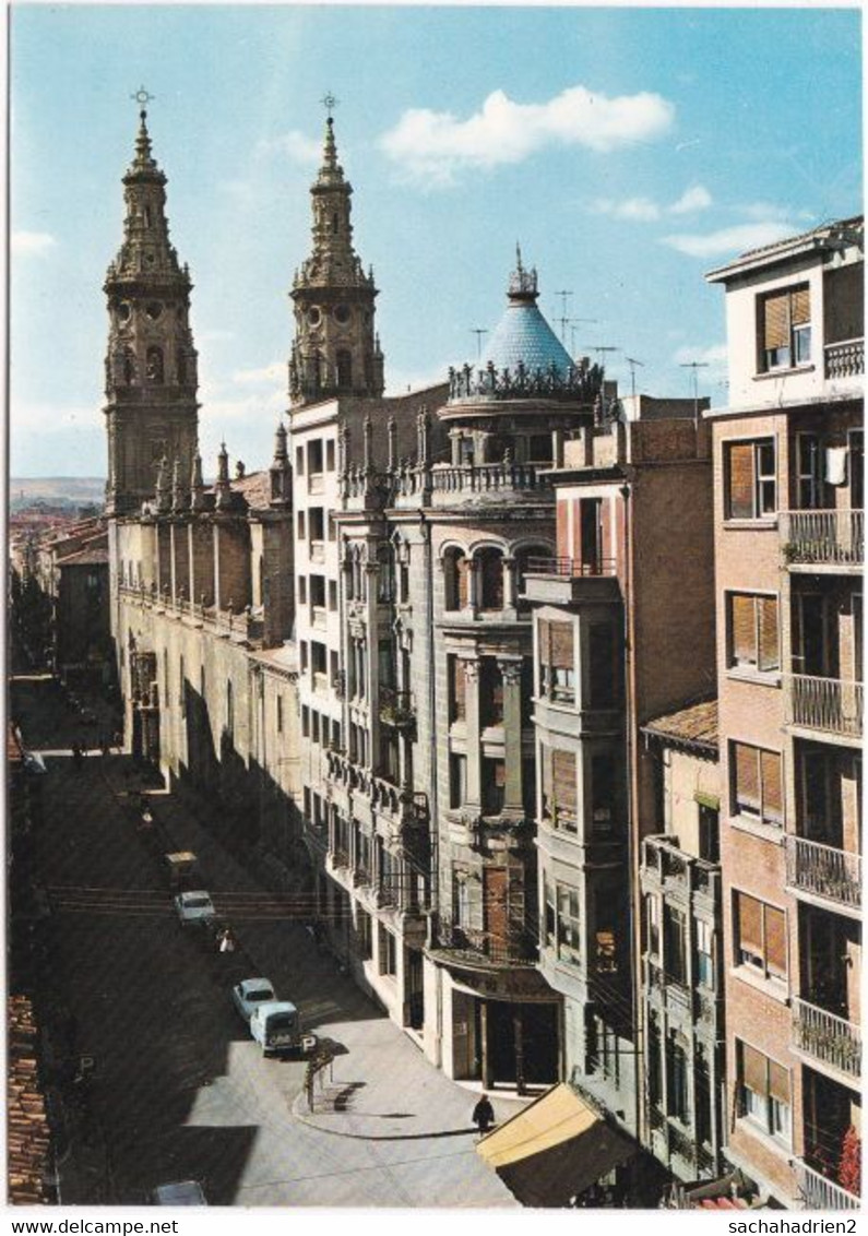 Gf. LOGRONO. Calle De Mola Y Colegiata De Santa Maria De La Redonda. 2008 - La Rioja (Logrono)