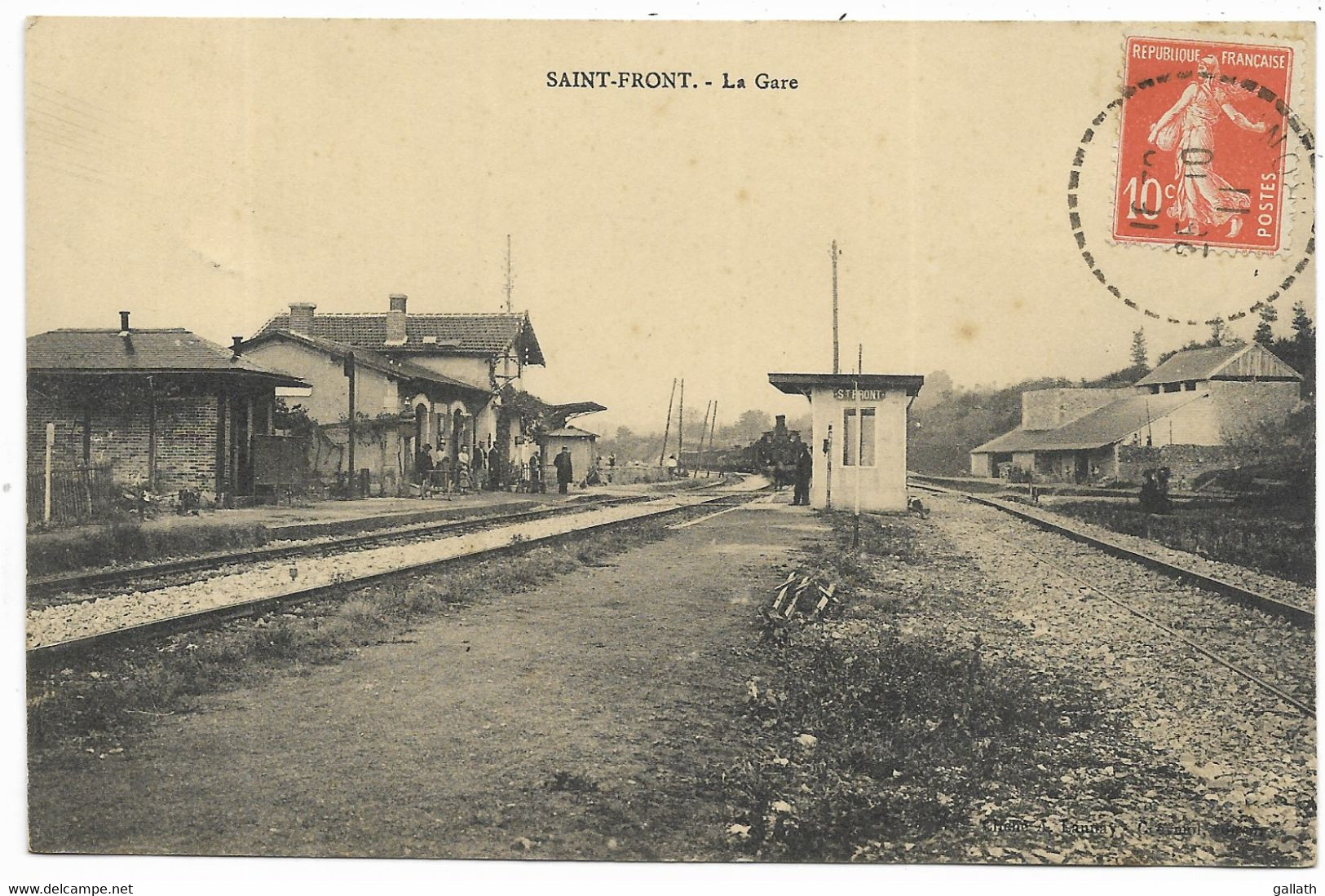 47-SAINT-FRONT- La Gare... 1911  Animé  Arrivée D'un Train... - Otros & Sin Clasificación