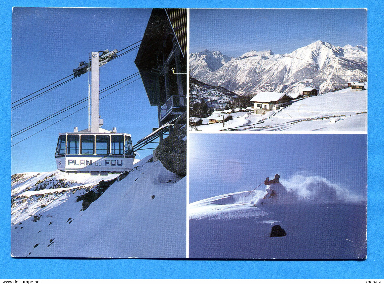 NY1025, Haute-Nendaz, Prarion, Téléférique Du Plan Du Fou, Ski, 1961, GF, Circulée Date Illisible - Nendaz