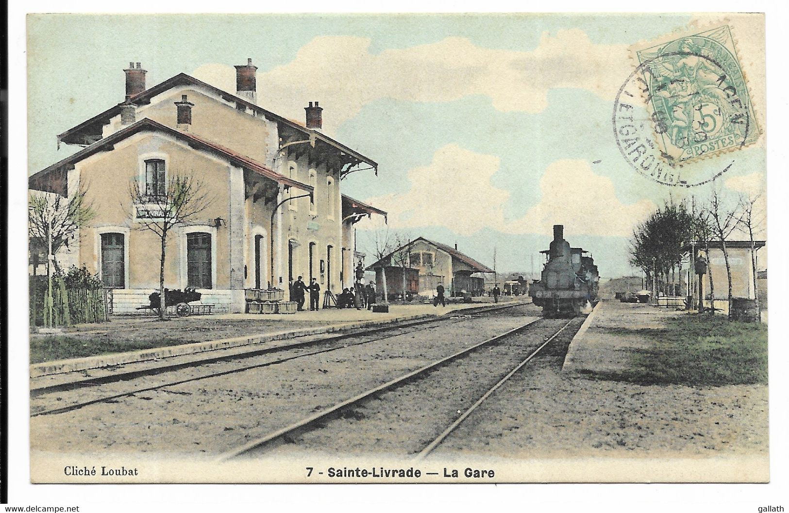 47-SAINTE-LIVRADE- La Gare... 1906  Animé  Arrivée D'un Train... - Otros & Sin Clasificación