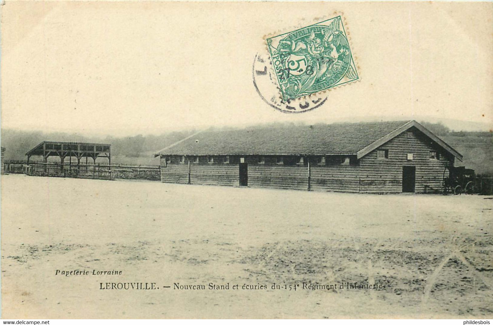 MEUSE  LEROUVILLE Nouveau Stand Et écuries Du 154eme Régiment - Lerouville