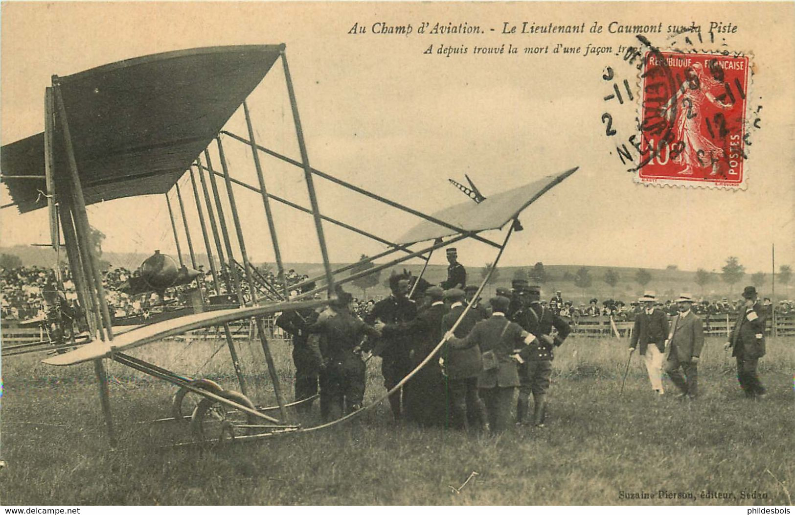 AVIATION Le Lieutenant De Caumont Sur La Piste - Meetings