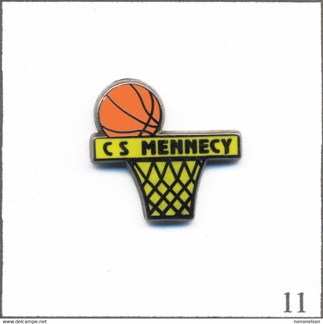 Pin's Sport - Basketball / Club De Mennecy (91). Est. Afers. Zamac. T800B-11 - Basketball