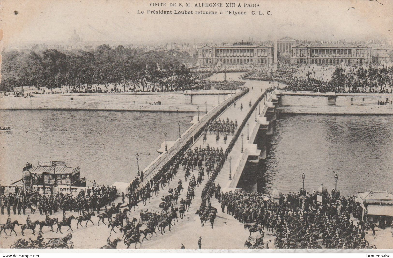 75008 PARIS - Visite De S.M. Alphonse XIII à Paris - Le Président Loubet Retourne à L' Elysée - Arrondissement: 08