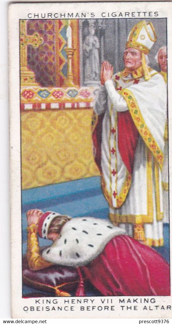 The Kings Coronation 1937 - 4  King Henry V    -  Churchman Cigarette Card - Original - Royalty - Churchman