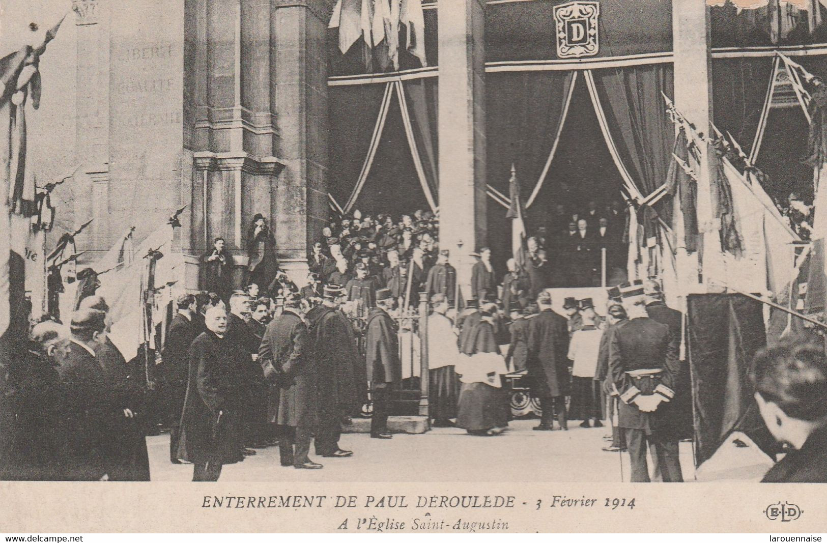 75008 PARIS - Enterrement De Paul Déroulede - A L' Eglise Saint Augustin - Arrondissement: 08