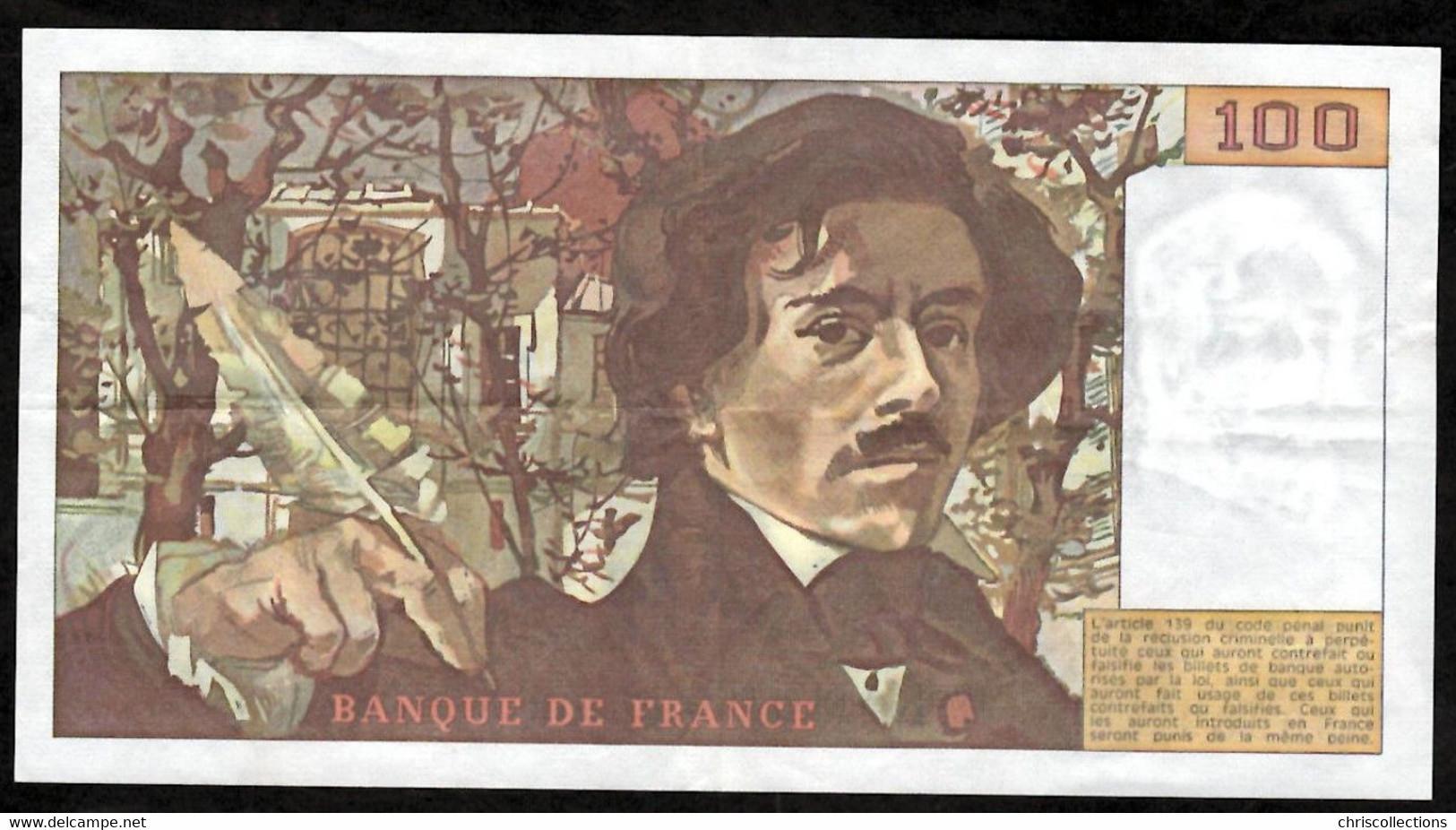 FRANCE - 50 Francs Delecroix - 1979 - F:69/3 - Série :C.21 -  N° Du Billet : 530569 - Etat TTB - 100 F 1978-1995 ''Delacroix''