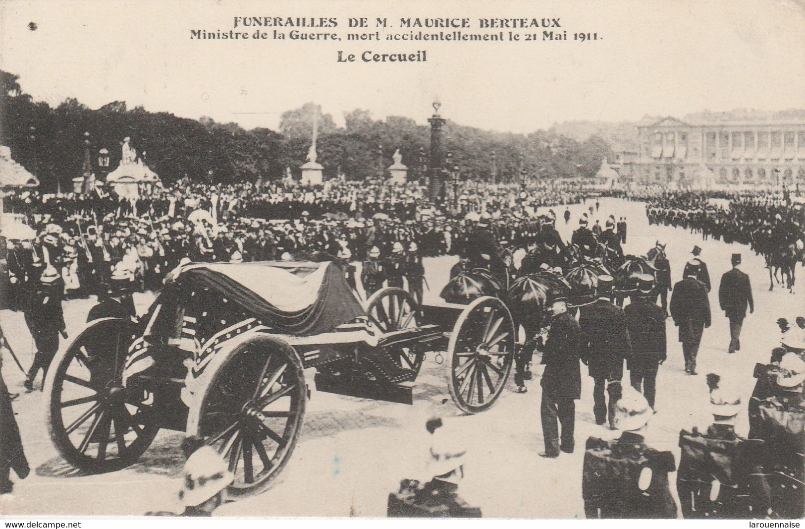 75008 PARIS - Funérailles De M. Maurice Berteaux - Ministre De La Guerre, Mort Accidentellement - Le Cercueil - Arrondissement: 08