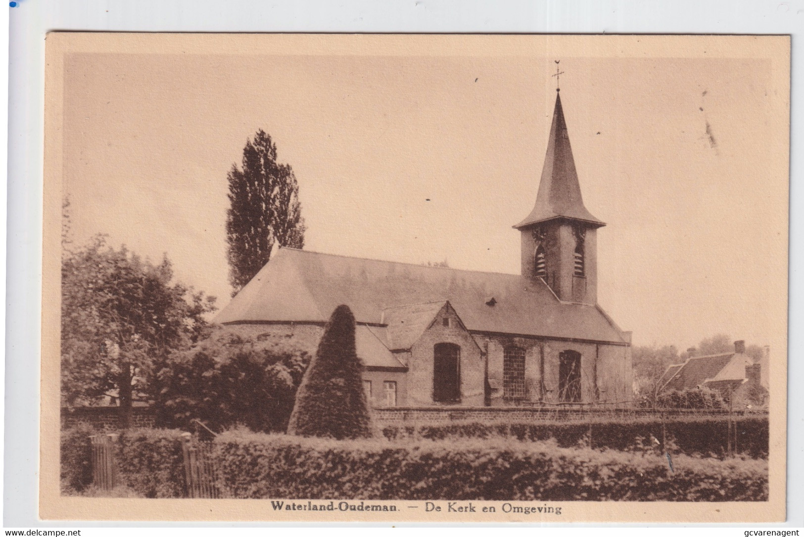 WATERLAND OUDEMAN   DE KERK EN OMGEVING - Sint-Laureins