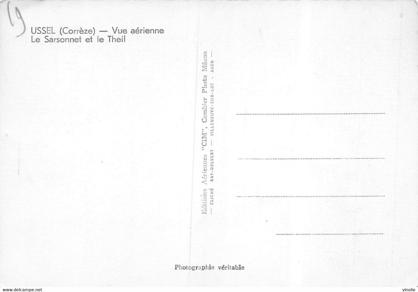 PIE-Foi.ARG-21-5286 : VUE AERIENNE. USSEL - Ussel