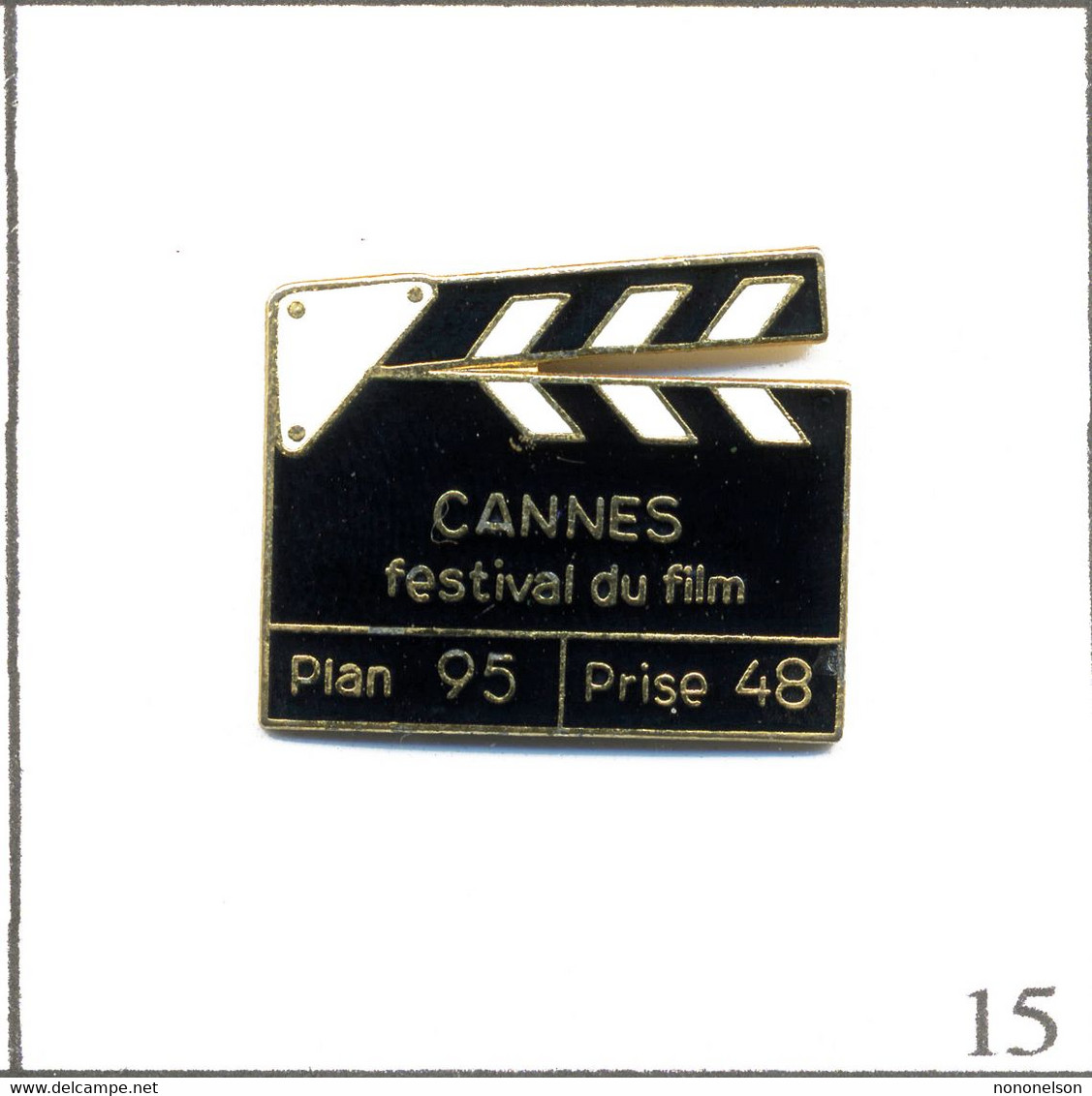 Pin's Cinéma - 48è Festival International Du Film De Cannes (1995). Estampillé Davis. EGF. T800G-15 - Cinéma