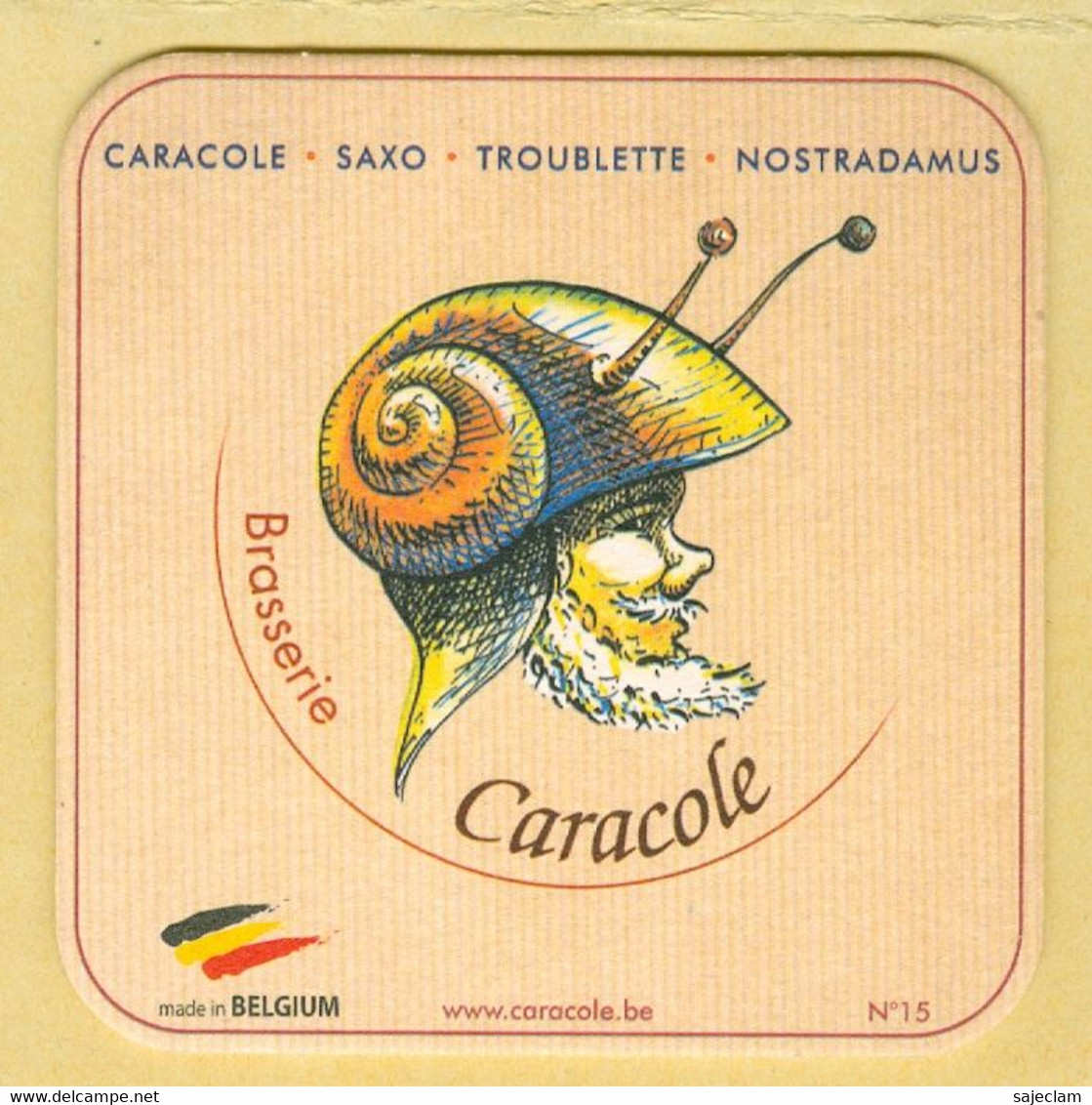 1 S/b Bière Caracole N°15 - Beer Mats