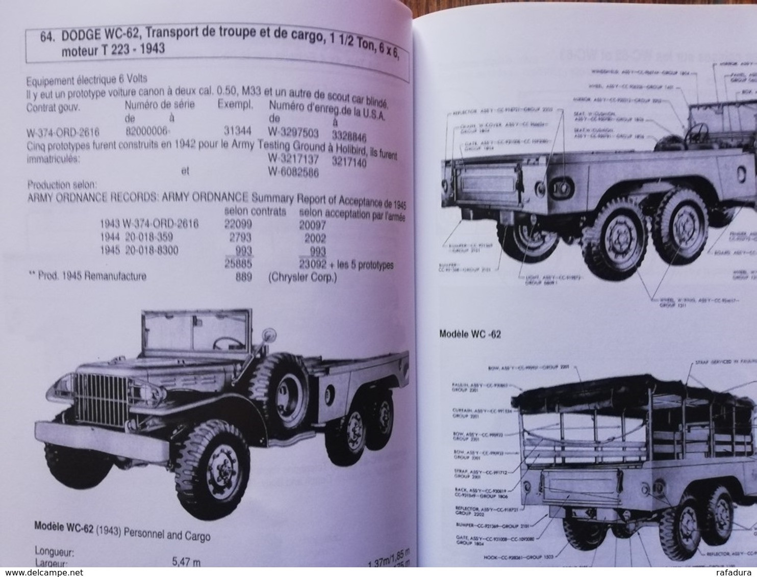 DODGE VC1 à WC 64 KD BECKER La Bible ! 4X4 6X6 USA WW2 Militaria 51 52 54 62 63 Etc....1 - Véhicules