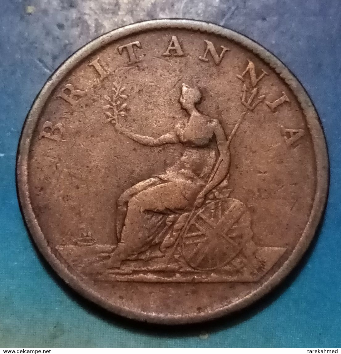 Grande-Bretagne, George III, 1/2 Penny, 1807, KM:662 , Gomaa - B. 1/2 Penny