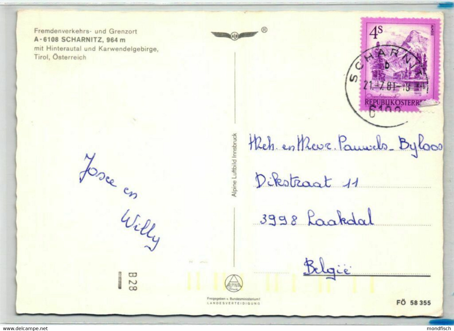 Scharnitz 1981 - Luftbild - Scharnitz