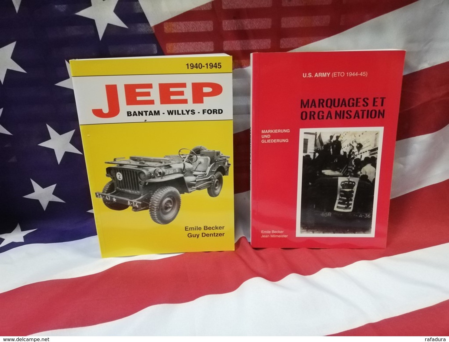 Best 2 Livres  BECKER Jeep Bantam Willys Ford M 201 + Marquages Et Organisation 1 - Fahrzeuge