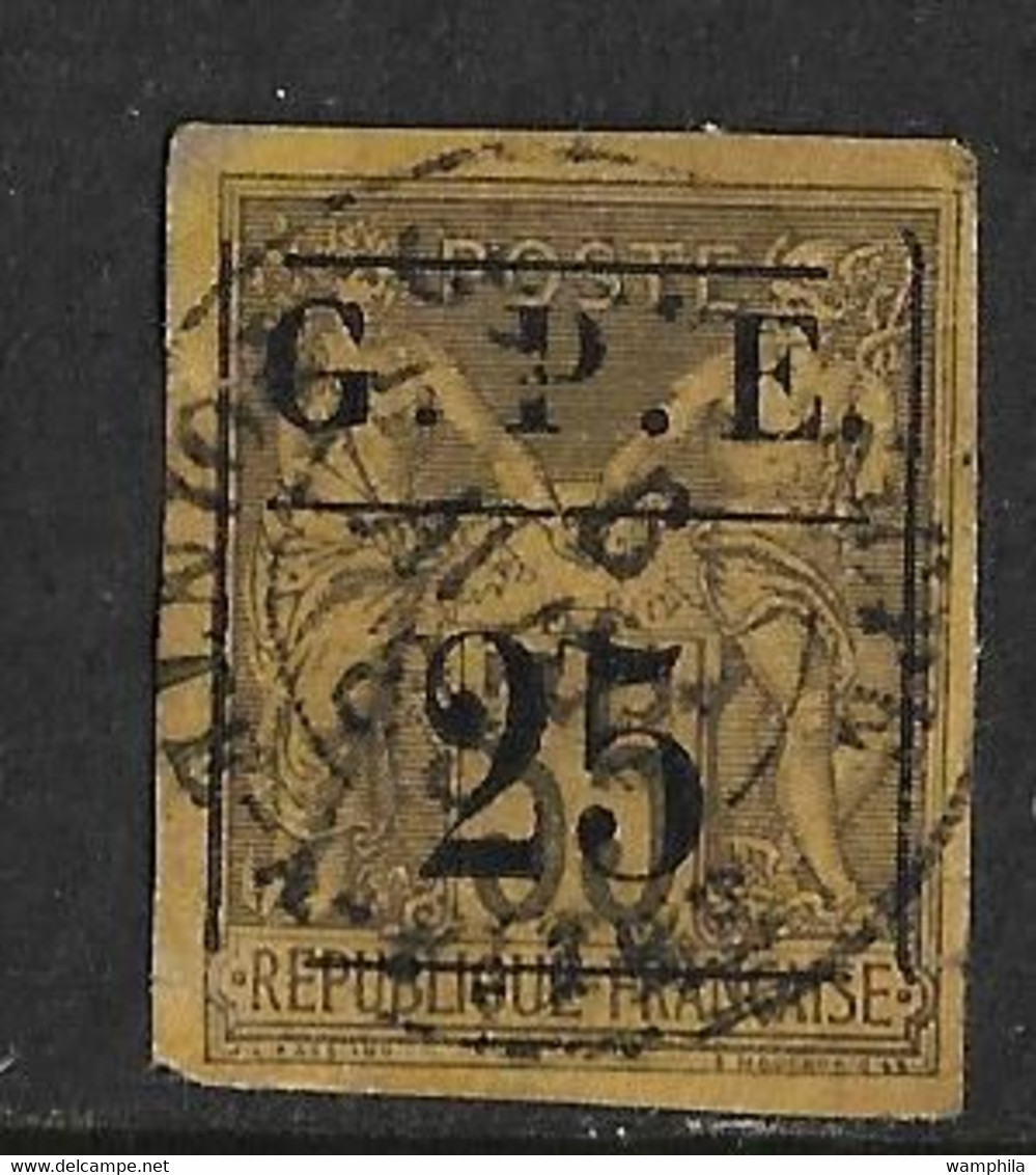 Guadeloupe N°1 Et 2 Oblitérés Cote 140€. Superbe. - Used Stamps