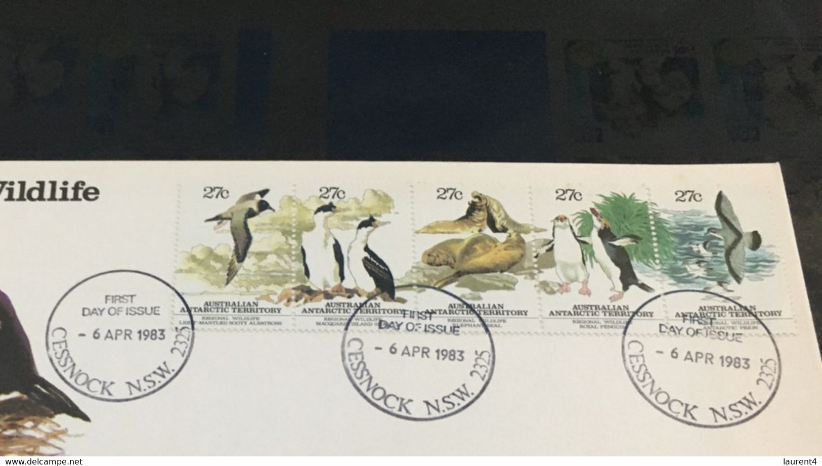 (4 C 6) Australia - FDC - Australian Antarctic Territory - 1983 - Regional Wildlife - FDC